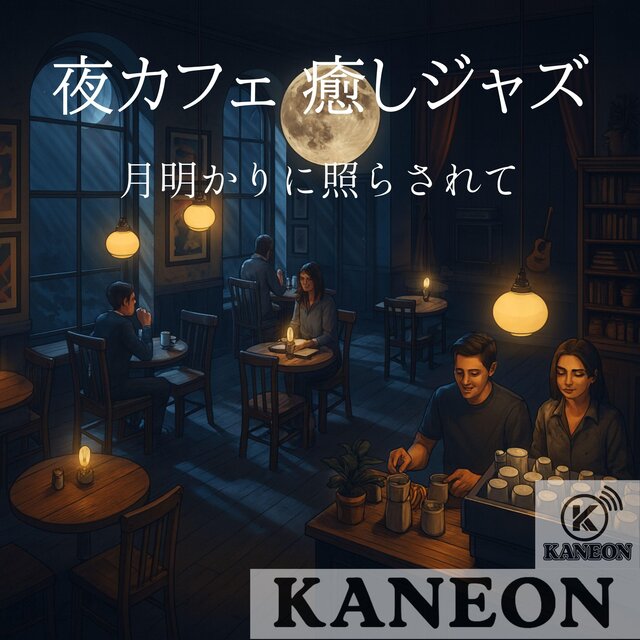 夜カフェ 癒しジャズ – 月明かりに照らされて