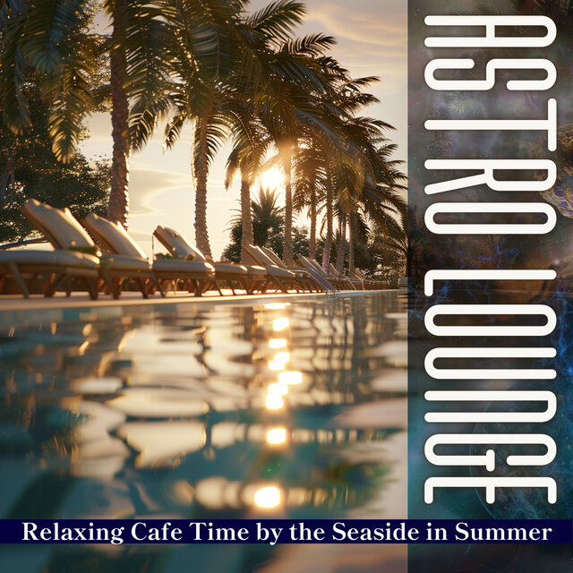 Relaxing Cafe Time by the Seaside in Summer