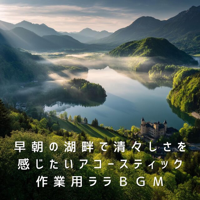 早朝の湖畔で清々しさを感じたいアコースティック