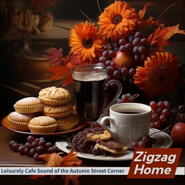 Leisurely Cafe Sound of the Autumn Street Corner