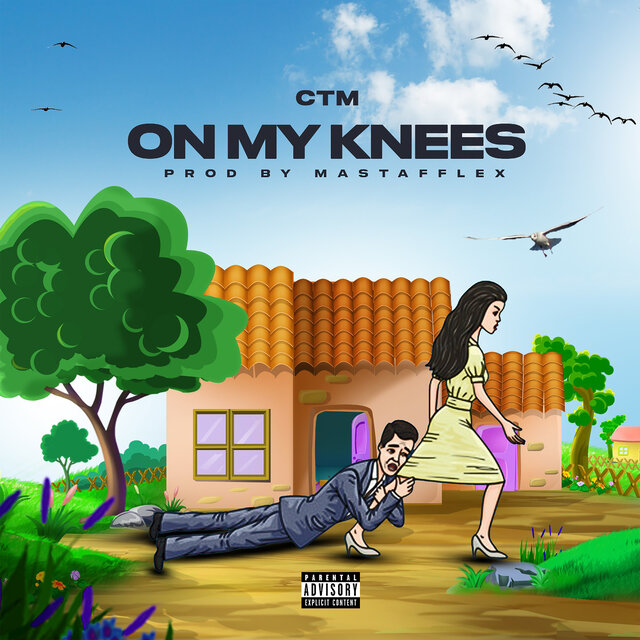 On my knees