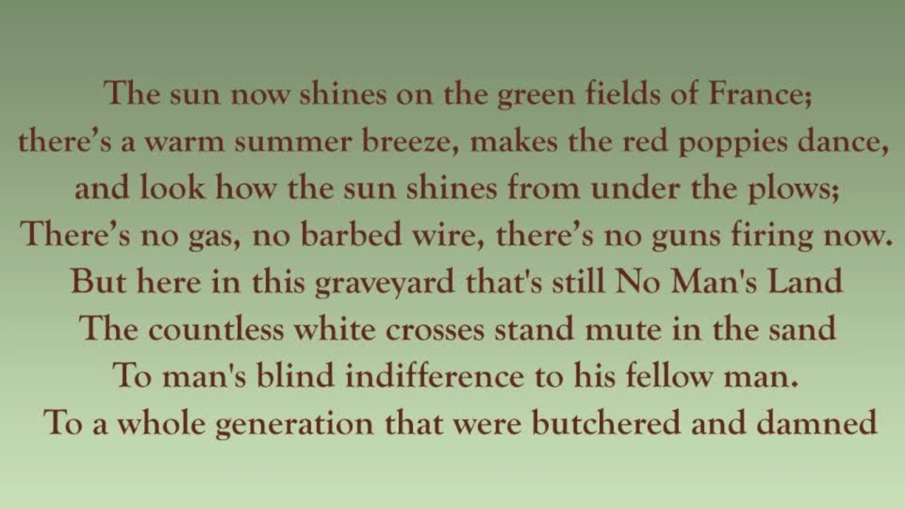 Giuditta Mingucci Ft. The Outlanders - THE GREEN FIELDS OF FRANCE - (No Man's Land)