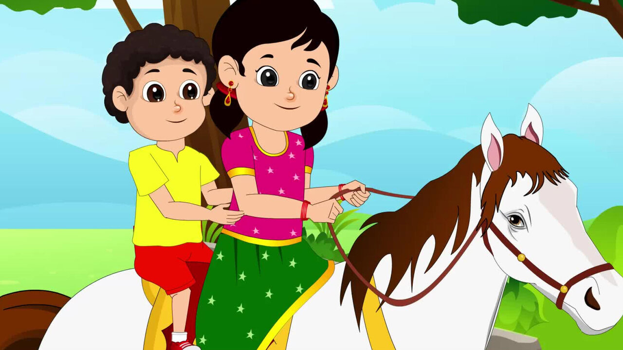 Chal Mere Ghode Chal Chal | Hindi Nursery Rhyme | Kids Song 