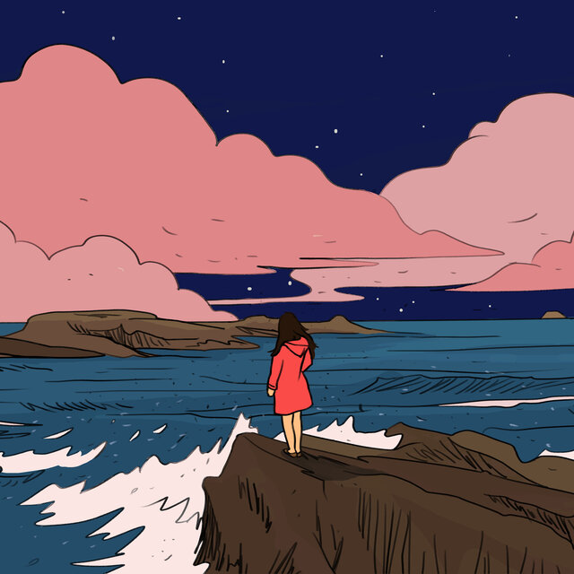 Went Down to the Shore, It Was Calm and Peaceful, but Sadness Suddenly Engulfed Me