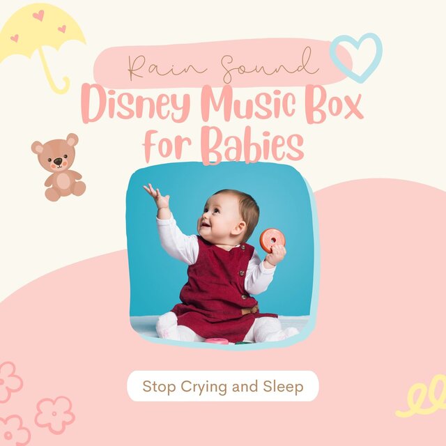 Rain Sound Disney Music Box for Babies - Stop Crying and Sleep