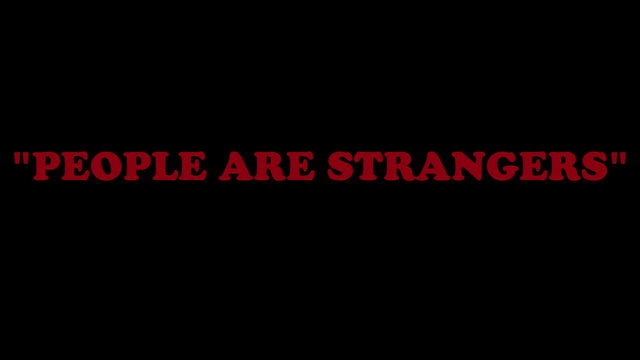 People Are Strangers