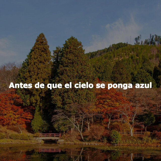 Antes de que el cielo se ponga azul