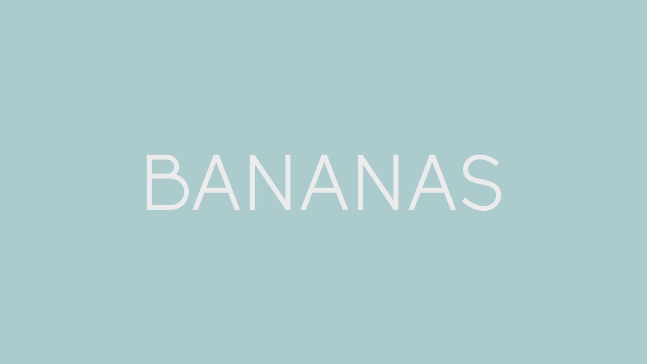 Bananas (Official Video)
