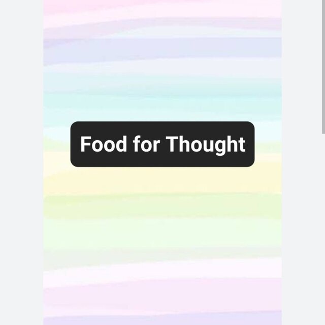 Food for Thought
