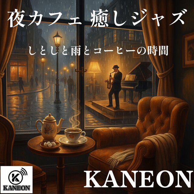 夜カフェ 癒しジャズ – しとしと雨とコーヒーの時間