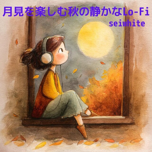 月見を楽しむ秋の静かなLo-Fi