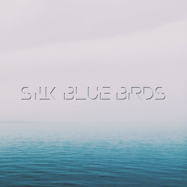 Silk Blue Birds
