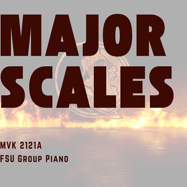 Major Scales MVK2121 Group Piano - Slow Practice (1/2 tempo)