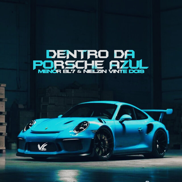 Dentro da Porsche Azul