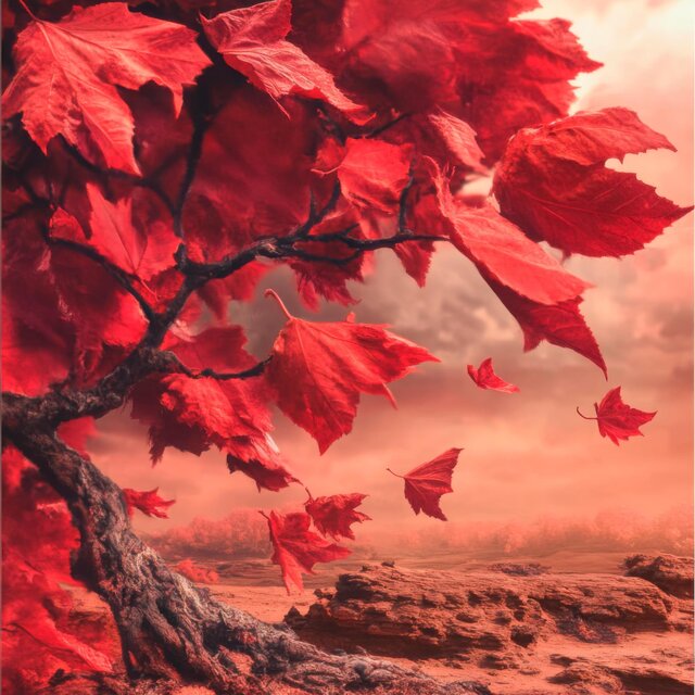 Falling Leaves in the Wind