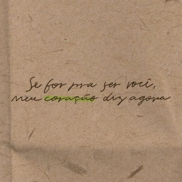 Se For Pra Ser Você Meu Coração Diz Agora - Trilha Sonora -