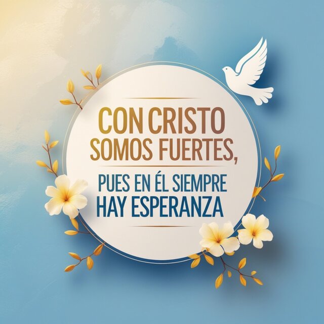 Con Cristo somos fuertes, pues en Él siempre hay esperanza