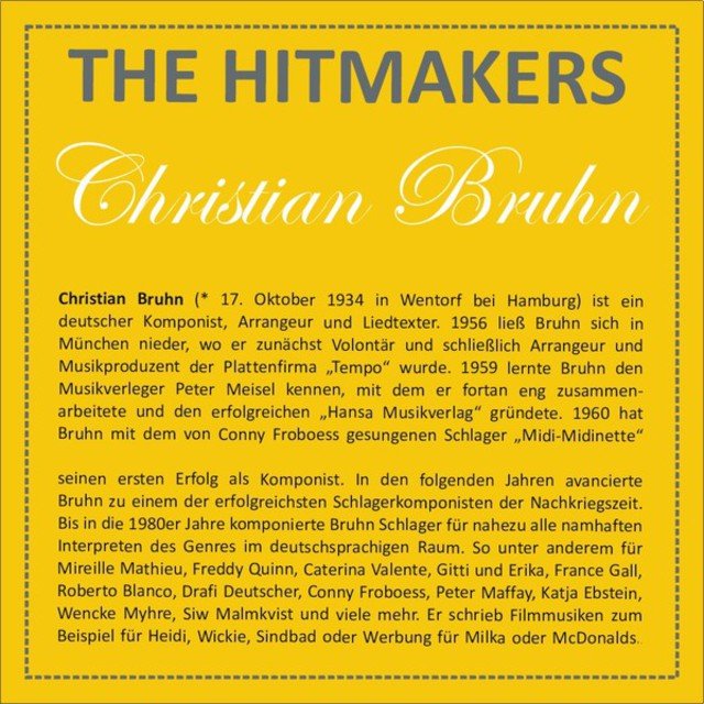 Hits of Christian Bruhn
