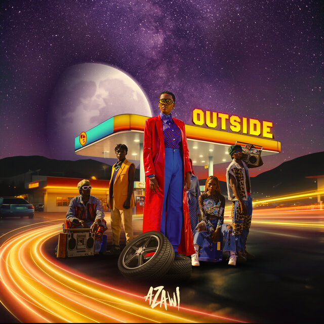 Outside