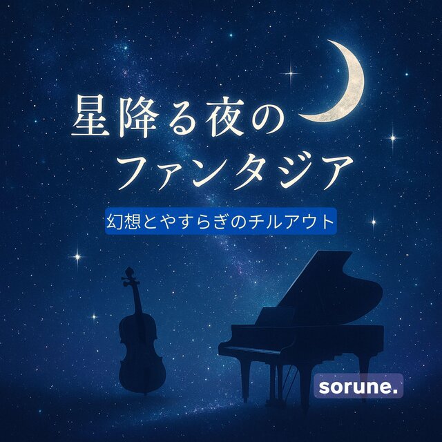 夜空を見上げながら夢に落ちていくようなメロディー：幻想的な空間：安眠・癒し・リラックスBGM