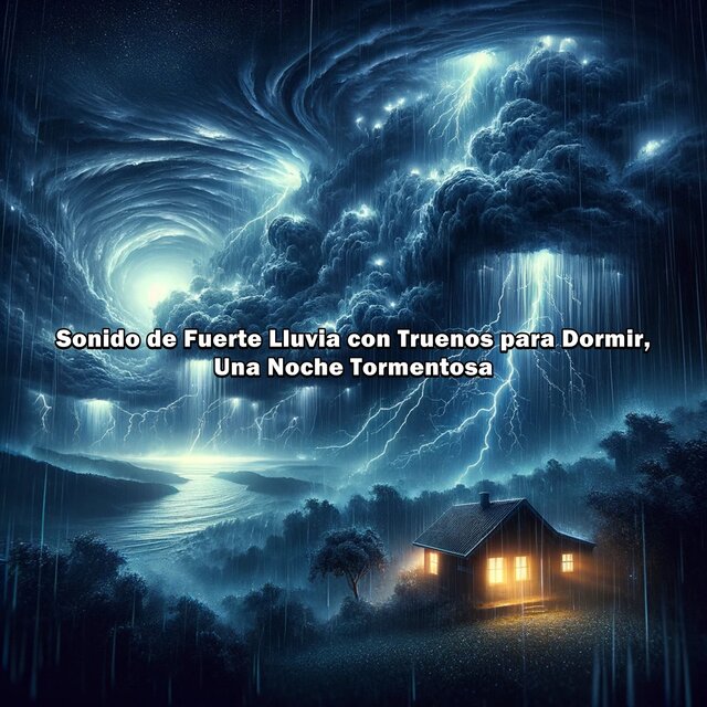 Sonido de Fuerte Lluvia con Truenos para Dormir, Una Noche Tormentosa