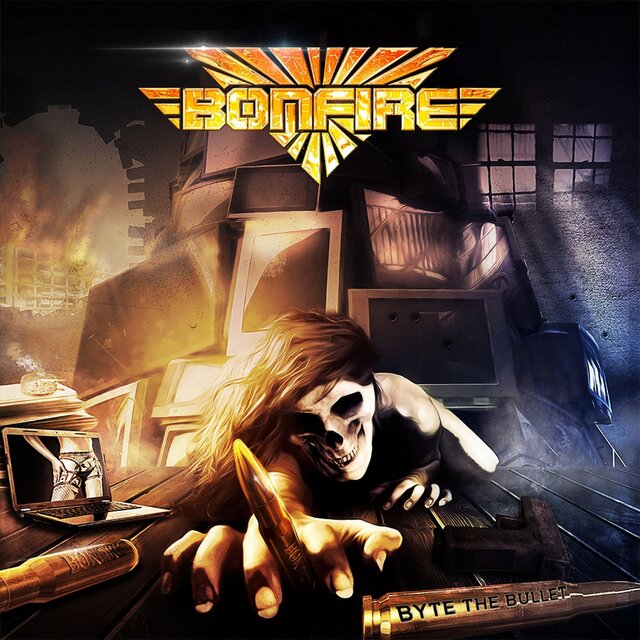Cover art for album Byte the Bullet by Bonfire