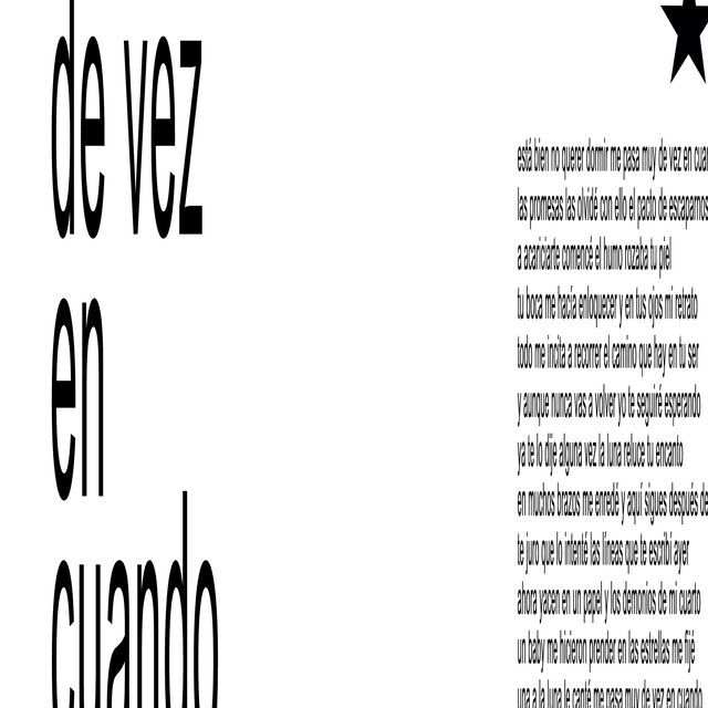 de vez en cuando