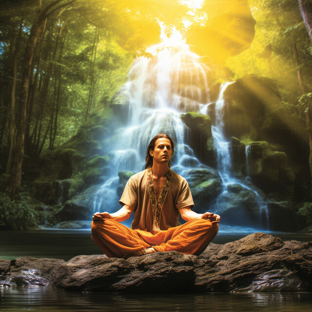 Focused Waterfall Moments: Meditative Stream's Insights Music