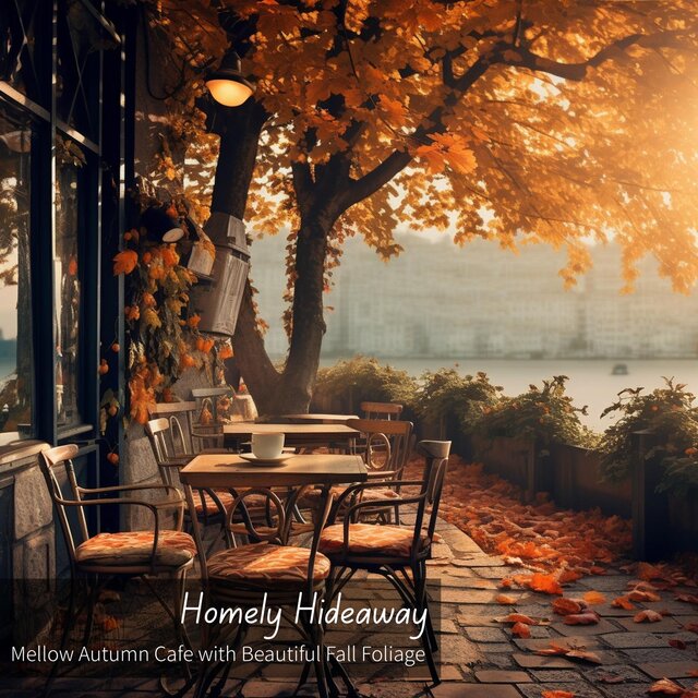 Mellow Autumn Cafe with Beautiful Fall Foliage