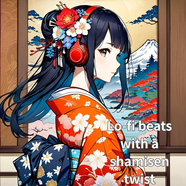 Japanese style Lo-fi beats with a shamisen twist 01
