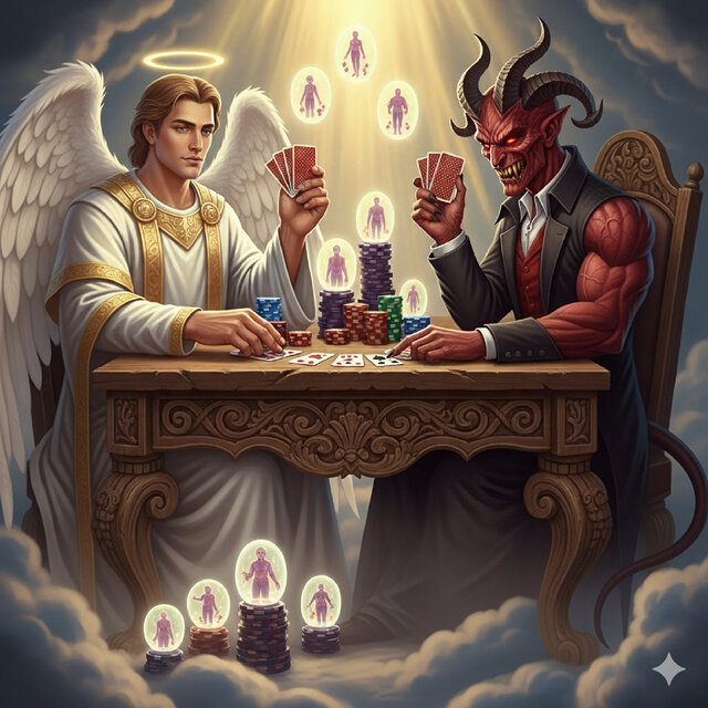 God and the Devil Played Cards at the Table