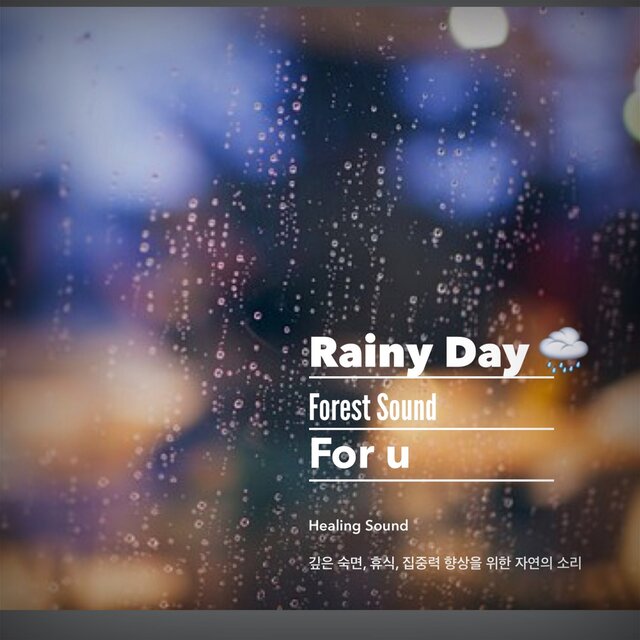 The sound of nature on a rainy day