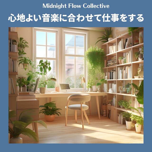 心地よい音楽に合わせて仕事をする