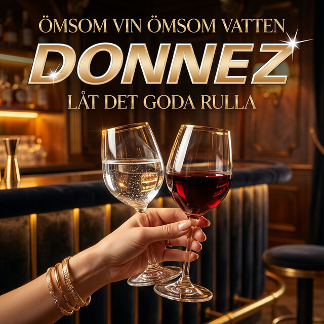 Cover art for album Ömsom vin ömsom vatten / Låt det goda rulla by Donnez