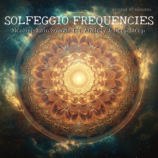 SOLFEGGIO FREQUENCIES Healing Rain Sounds for Anxiety & Deep Sleep (Around 40 Minutes)