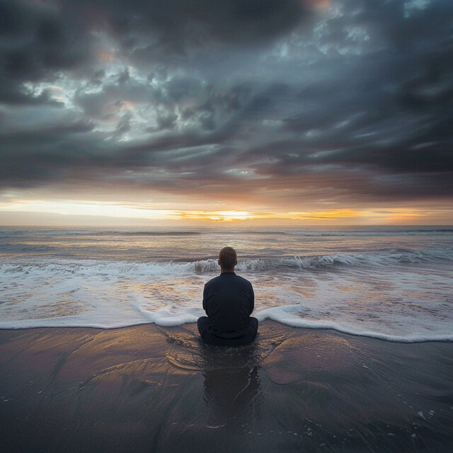 Armonía En La Meditación Oceánica: Aguas Serenas