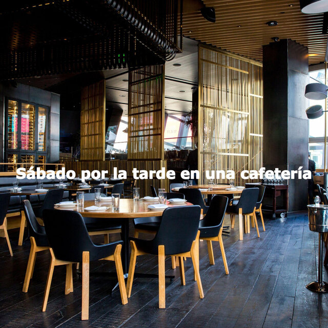 Sábado por la tarde en una cafetería