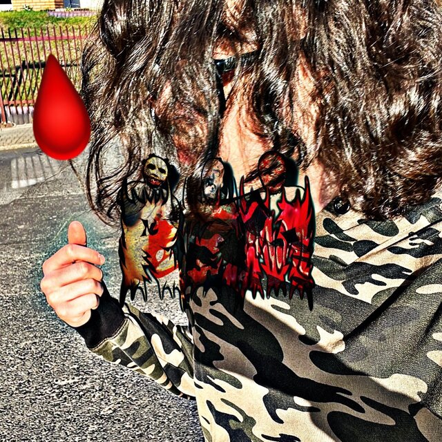 blood in my eyes