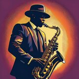Groove De Saxofón Para La Celebración