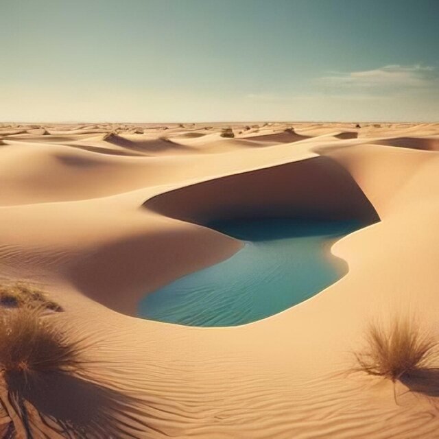 沙漠裡的水