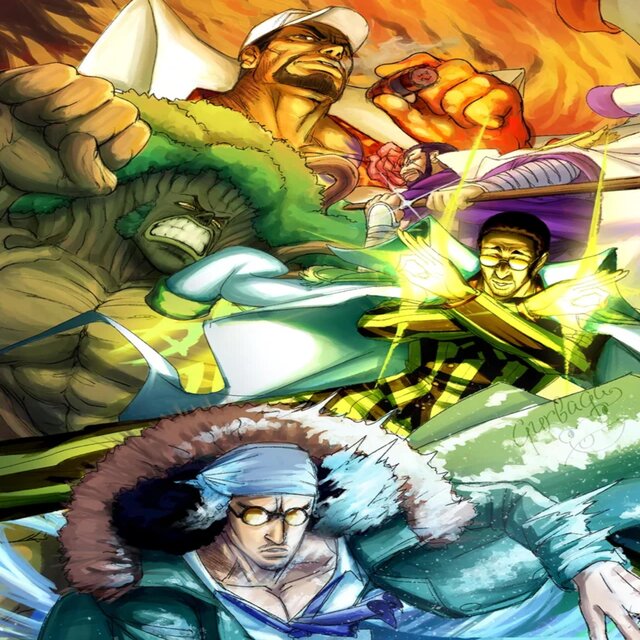 Almirantes de la Marina One Piece