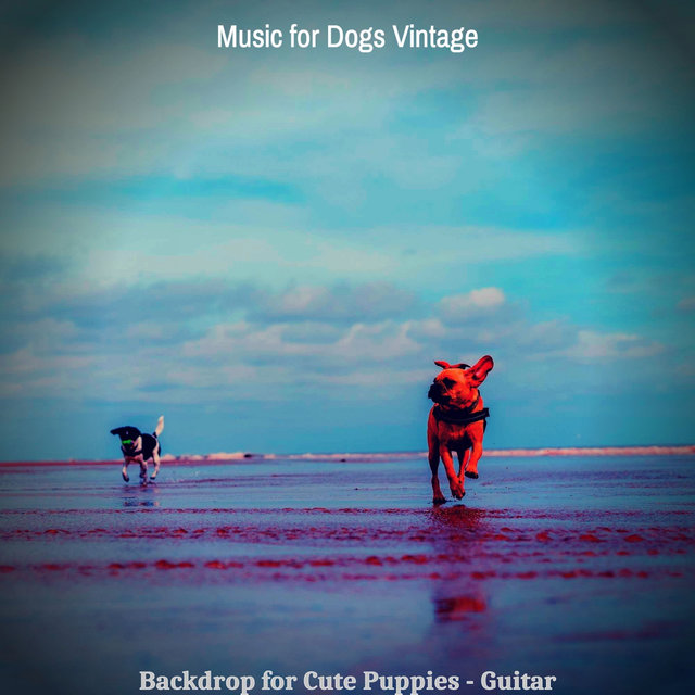 Backdrop for Cute Puppies - Guitar