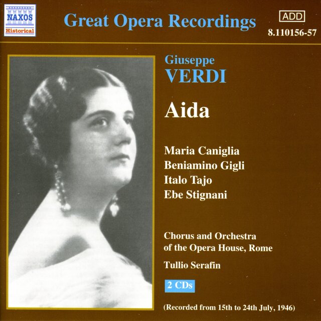 Cover art for album Verdi: Aida (Caniglia, Gigli) (1946) by Tullio Serafin