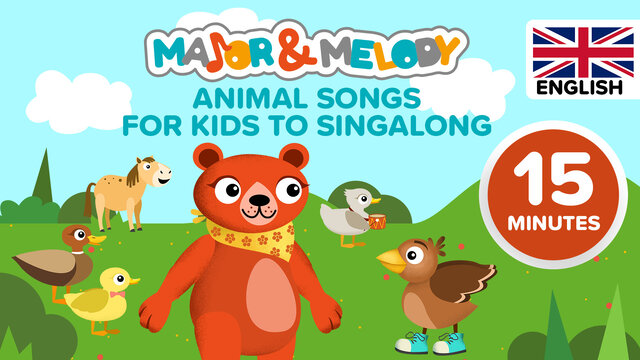 Animal songs for kids to singalong (15 min)