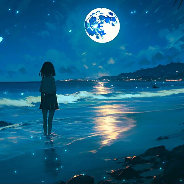Moonlight on The Sea