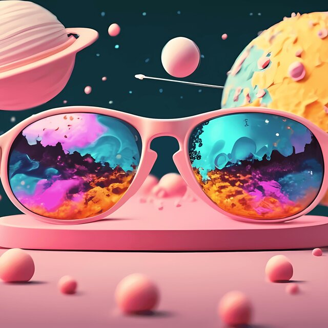 Rosarote Brille