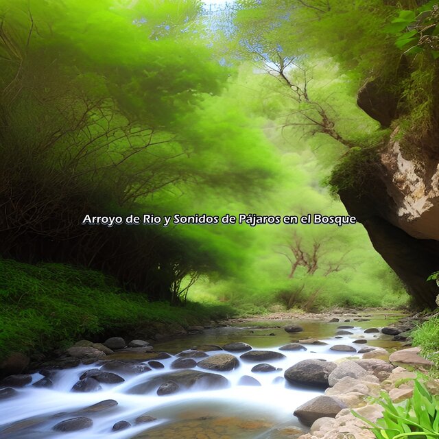 Arroyo de Rio y Sonidos de Pájaros en el Bosque