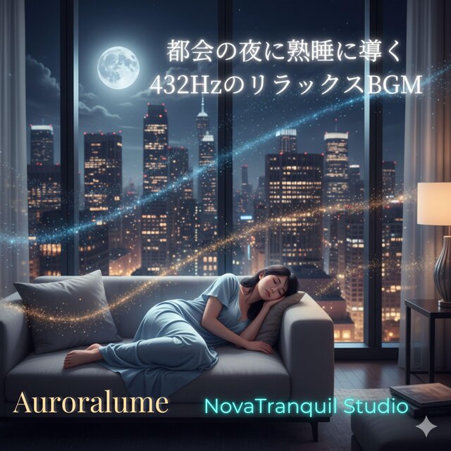 都会の夜に熟睡に導く432HzのリラックスBGM