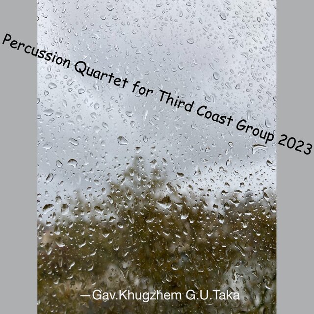 Percussion Quartet for Third Coast Group 2023