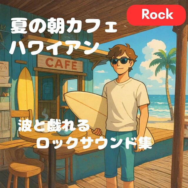 夏の朝カフェ ハワイアンフレーバー｜波と戯れるロックサウンド集